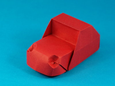 Origami Spielzeugauto