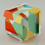 Origami Visitenkartenwürfel