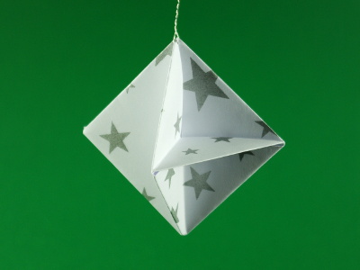 Origami Weihnachtsdeko