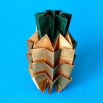 Origami Ananas aus Elefantenhaut