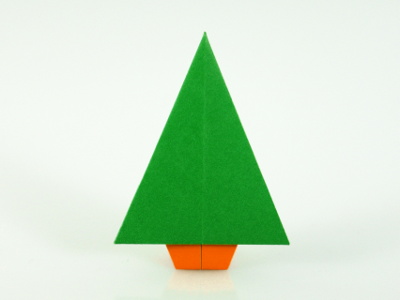 Origami Weihnachtsbaum