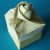 Origami Rosendeckel aus vier Blatt Washi