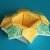 Schanghai-Schale aus Origami Papier