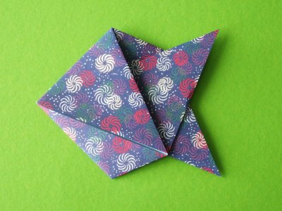 Origami Fisch aus Chiyogami Papier