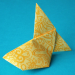 Origami Goldfisch aus Origami Papier