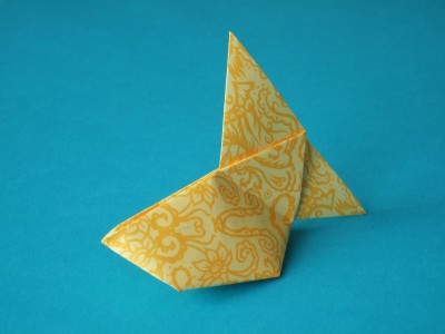 Origami Goldfisch aus Origami Papier