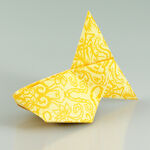 Origami Goldfisch aus Origami Papier