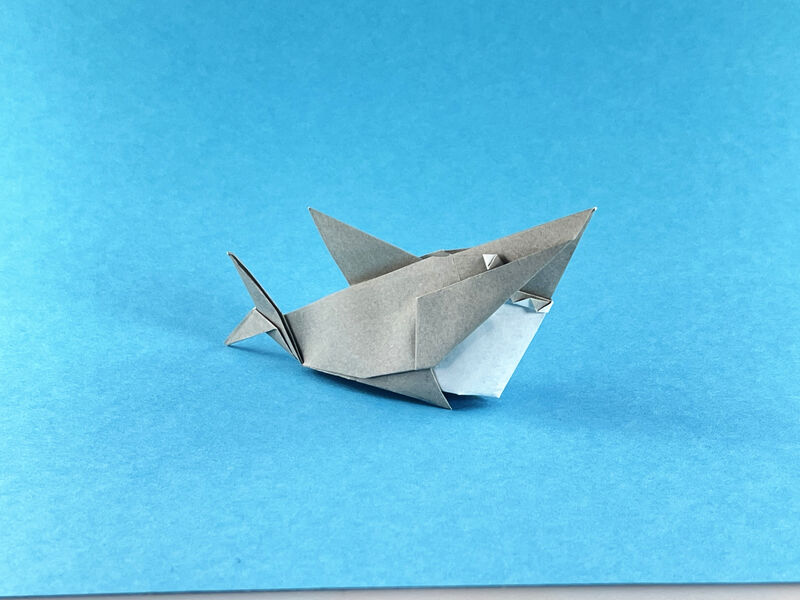 Origami Hai aus Origami-Papier