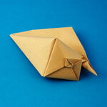 Origami Muschel aus Tant