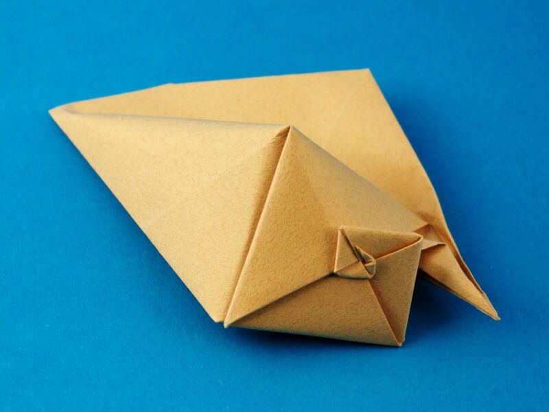 Origami Muschel aus Tant