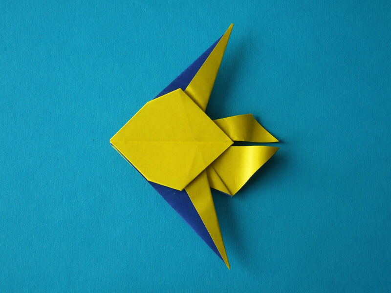 Origami Segelflosser aus Duocolor Papier