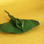 Origami Stechrochen aus Elefantenhaut