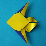 Origami Segelflosser aus Duocolor Papier
