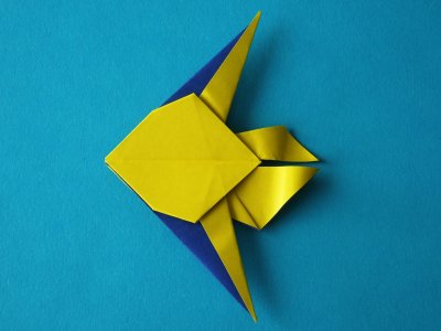 Origami Segelflosser aus Duocolor Papier