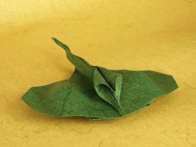 Origami Stechrochen aus Elefantenhaut