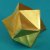 Origami Dekostern aus Folienpapier