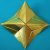 Origami Reliefstern aus Folienpapier