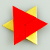 Origami Sechszackstern aus Folienpapier