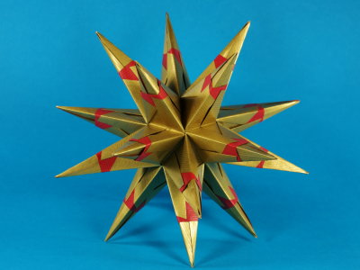 Origami Stern von Ralph Jones aus Kraftpapier