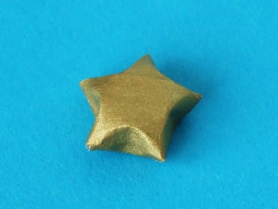 Origami Sternchen aus Kraftpapier
