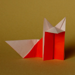 Fuchs Origami Fuchs aus Origami Papier