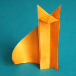 Fuchs Origami Fuchs aus Washi