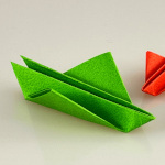 Origami Grashüpfer aus Papier