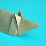 Origami Maus aus Washi