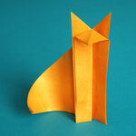 Origami Fuchs aus Washi