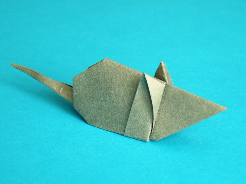 Origami Maus aus Washi