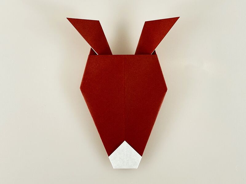 Origami Pferd mit Mehlmaul aus Origami Papier