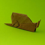 Schnecke aus Origami Papier