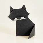 Origami Schwarze Katze
