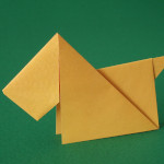 Scottish Terrier Scottish Terrier aus Origami Papier