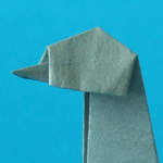 Graugans Origami Graugans aus Washi
