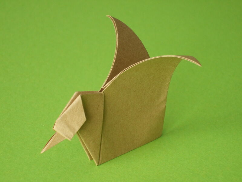 Origami Erster Flug aus Washi