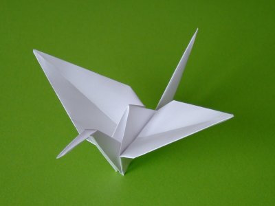 Kranich Vogel Origami Kunst