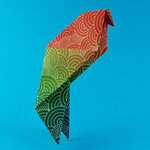 Sittich Sittich aus Origami Papier