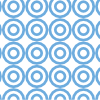 Blaue Doppelkreise auf weißem Hintergrund
