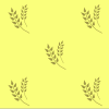 Gelbes Weizen auf gelbem Hintergrund